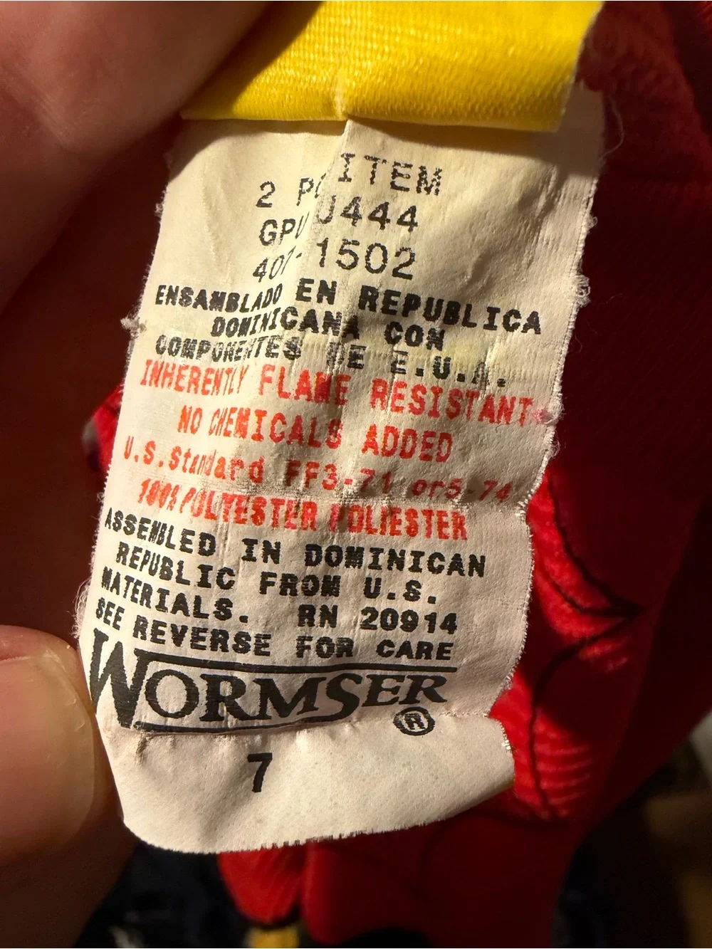 Vintage 1997 Marvel Red and Black Spider-Man Webbed shirt
